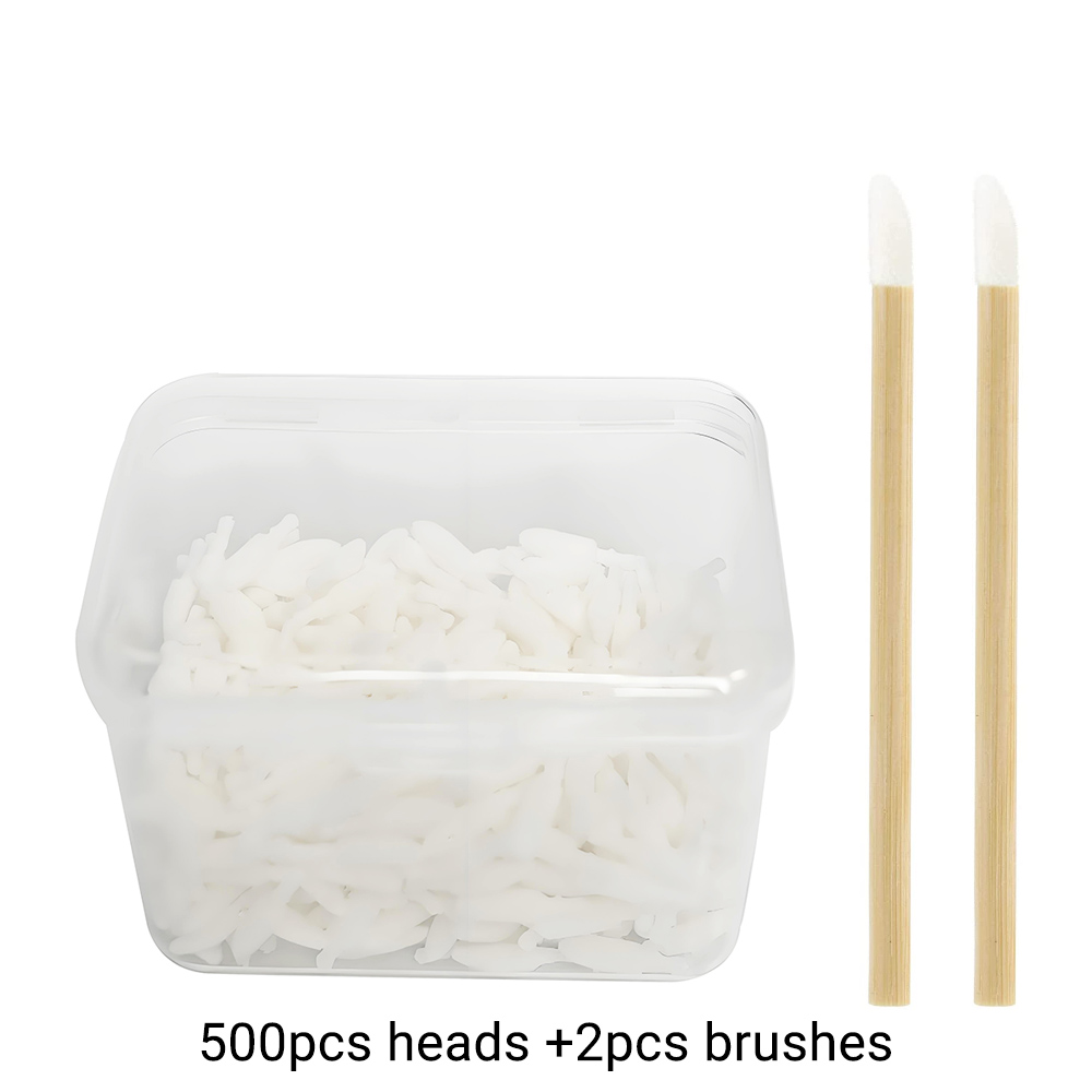 Group Head Brush - 500 pçs escova labial descartável cabeça