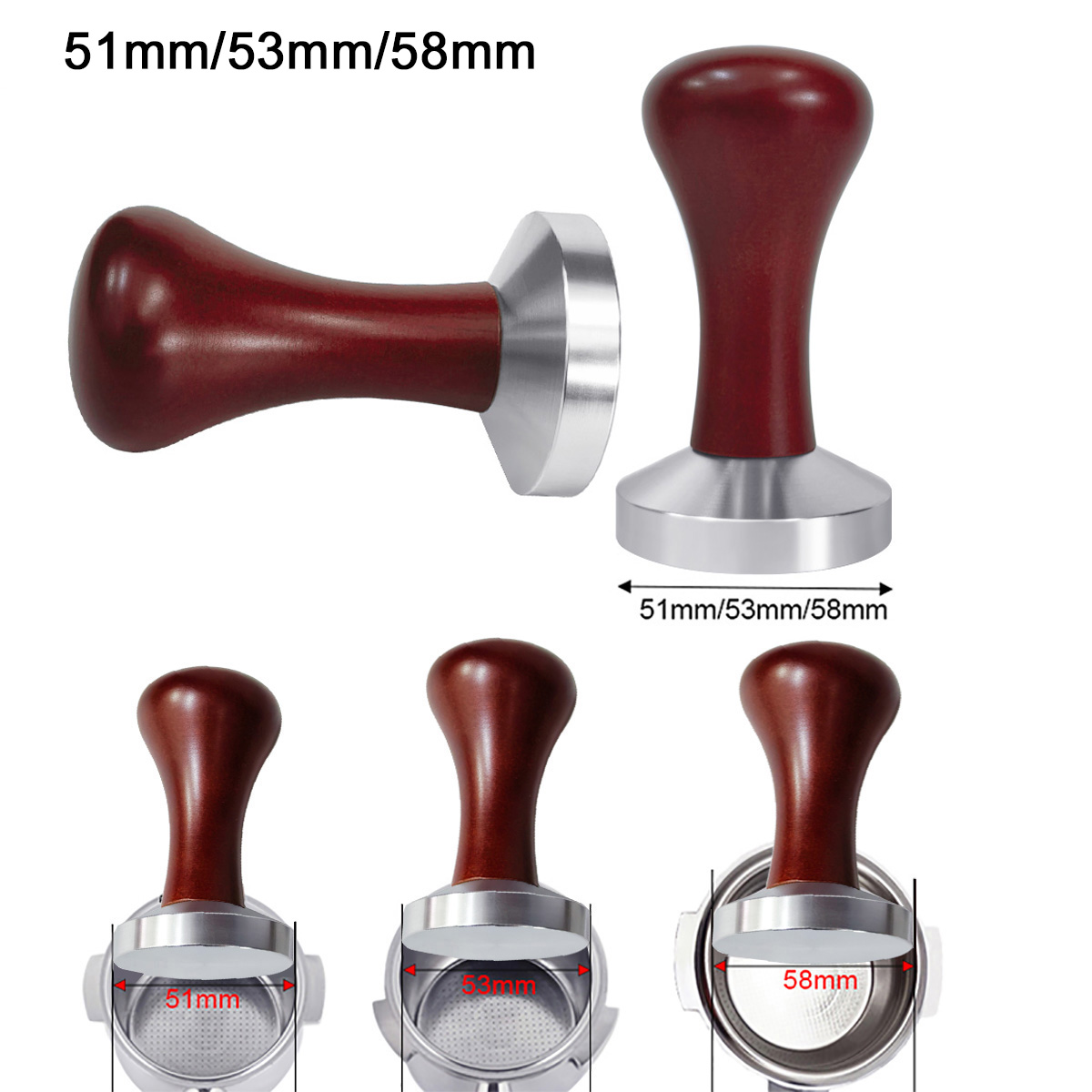 Coffee Equipment Distributor - 51mm 53mm 58mm Espresso Tamper Café