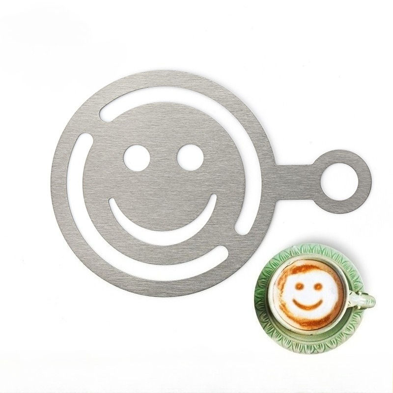 Coffee Shop Equipment - Estêncil de aço inoxidável para arte