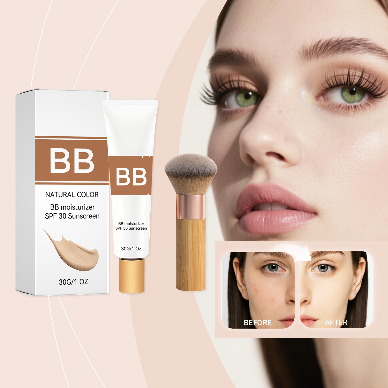 Creme Hidratante com Cor SPF 3 - Group Head Brush avaliação e preço