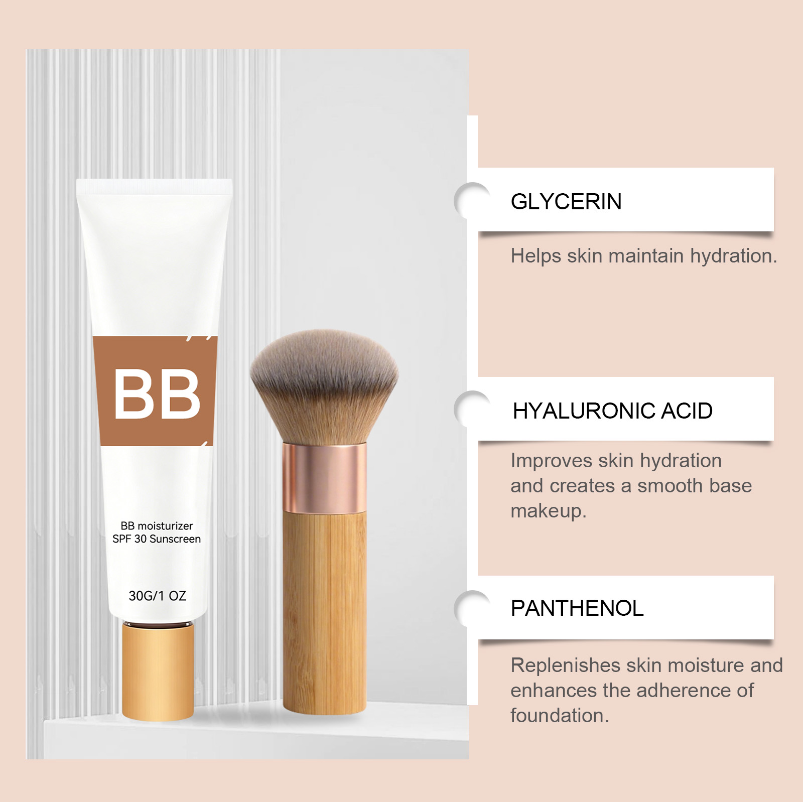 Creme Hidratante com Cor SPF 3 - Group Head Brush avaliação e preço