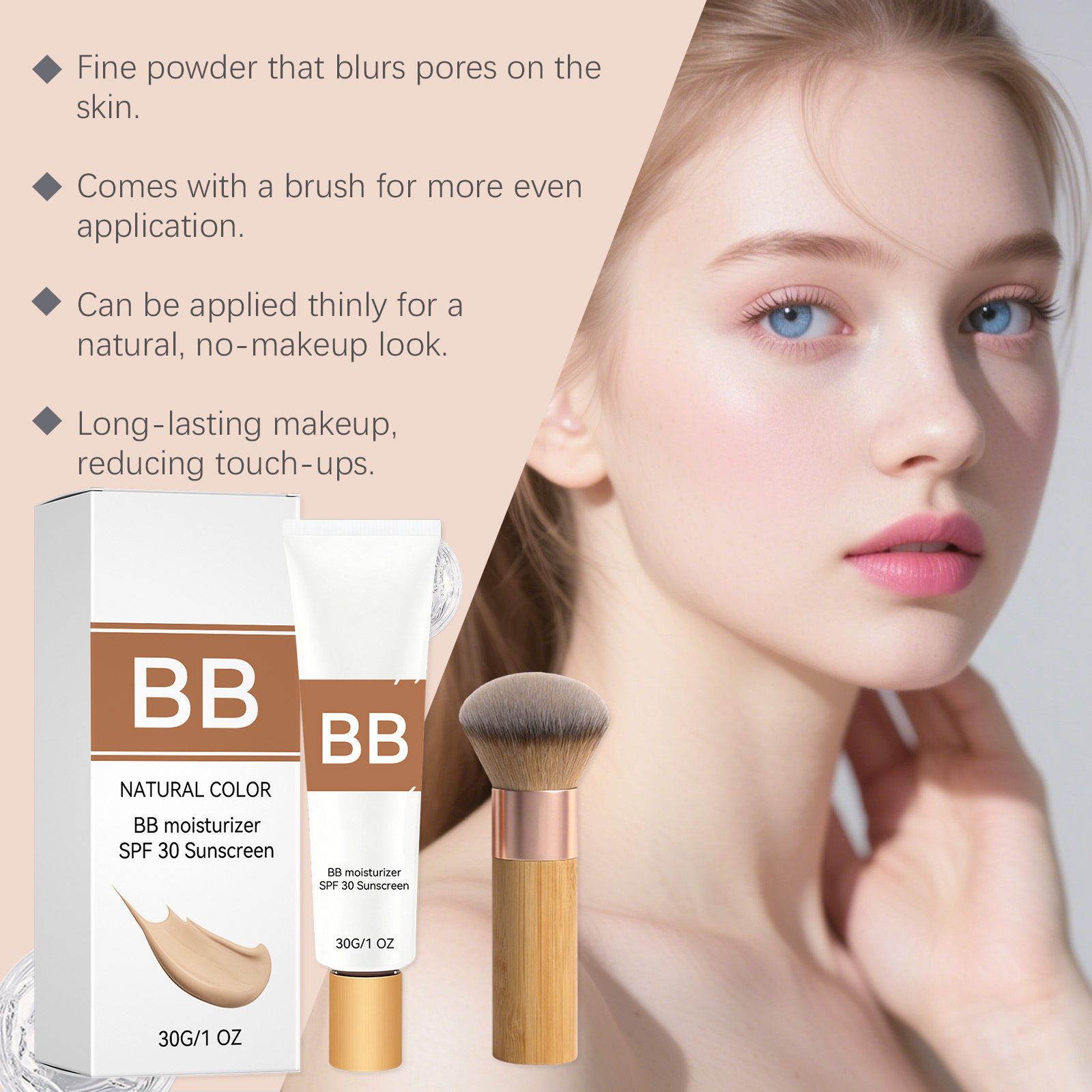 Creme Hidratante com Cor SPF 3 - Group Head Brush avaliação e preço