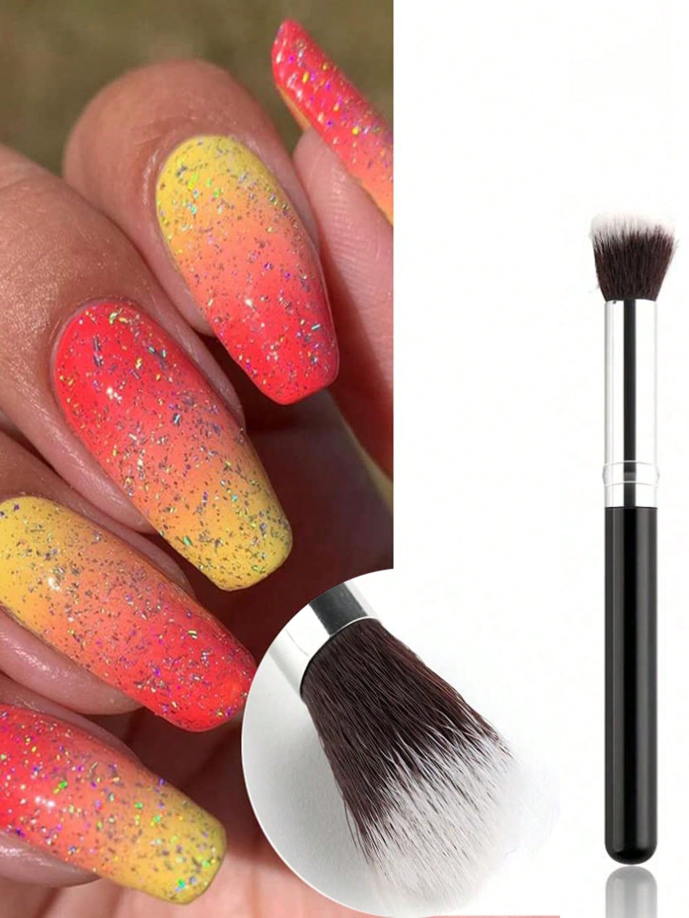 2 pçs ombre conjunto de escova - Group Head Brush avaliação e preço